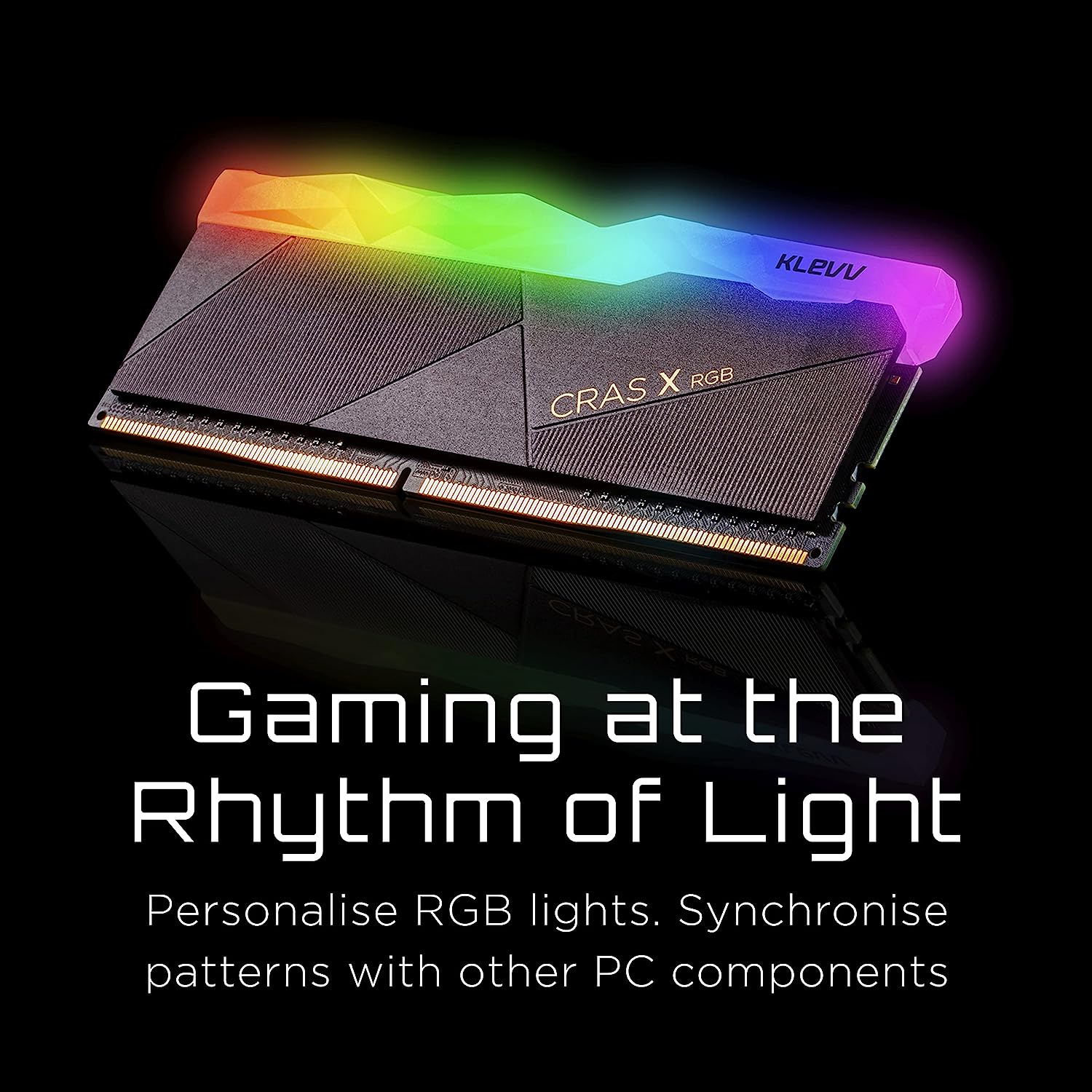 KLEVV Ram Desktop Cras X RGB 16GB Kit (2x 8GB) DDR4-3600MHz KLEVV Ram Desktop Cras X RGB 16GB Kit (2x 8GB) DDR4-3600MHz